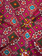 Pink Navratna Handwoven Double Ikat Patola Silk Saree