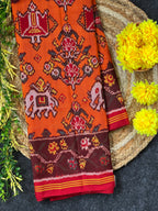 Motifs Traditional Design Handwoven Patola Silk Saree