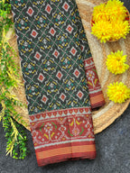 ButtonFul Traditional Design Handwoven Patola Silk Saree