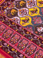 Big Motifs Design Handwoven Patola Silk Saree