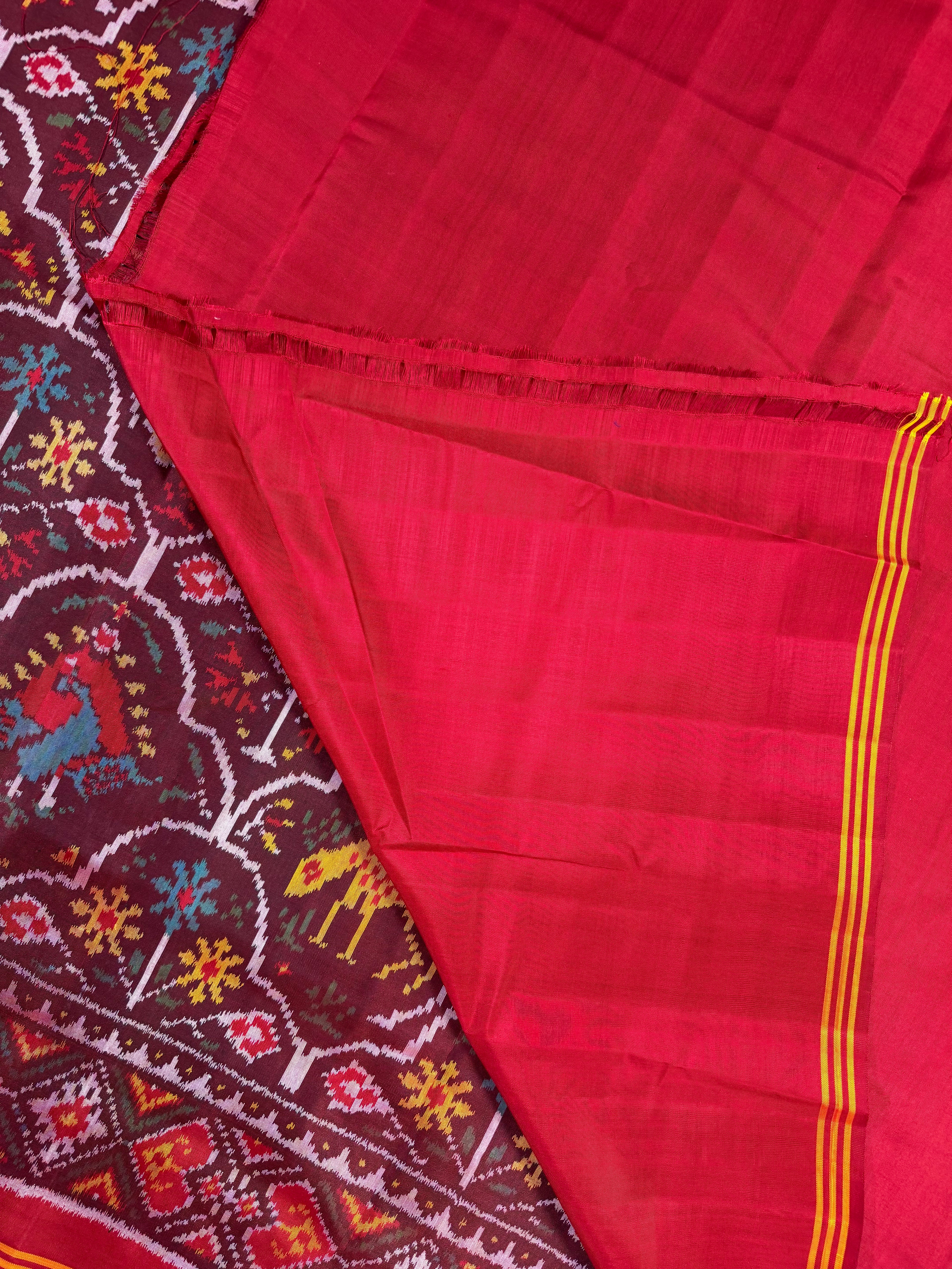 Exclusive Motif Design Handwoven Patola Silk Saree
