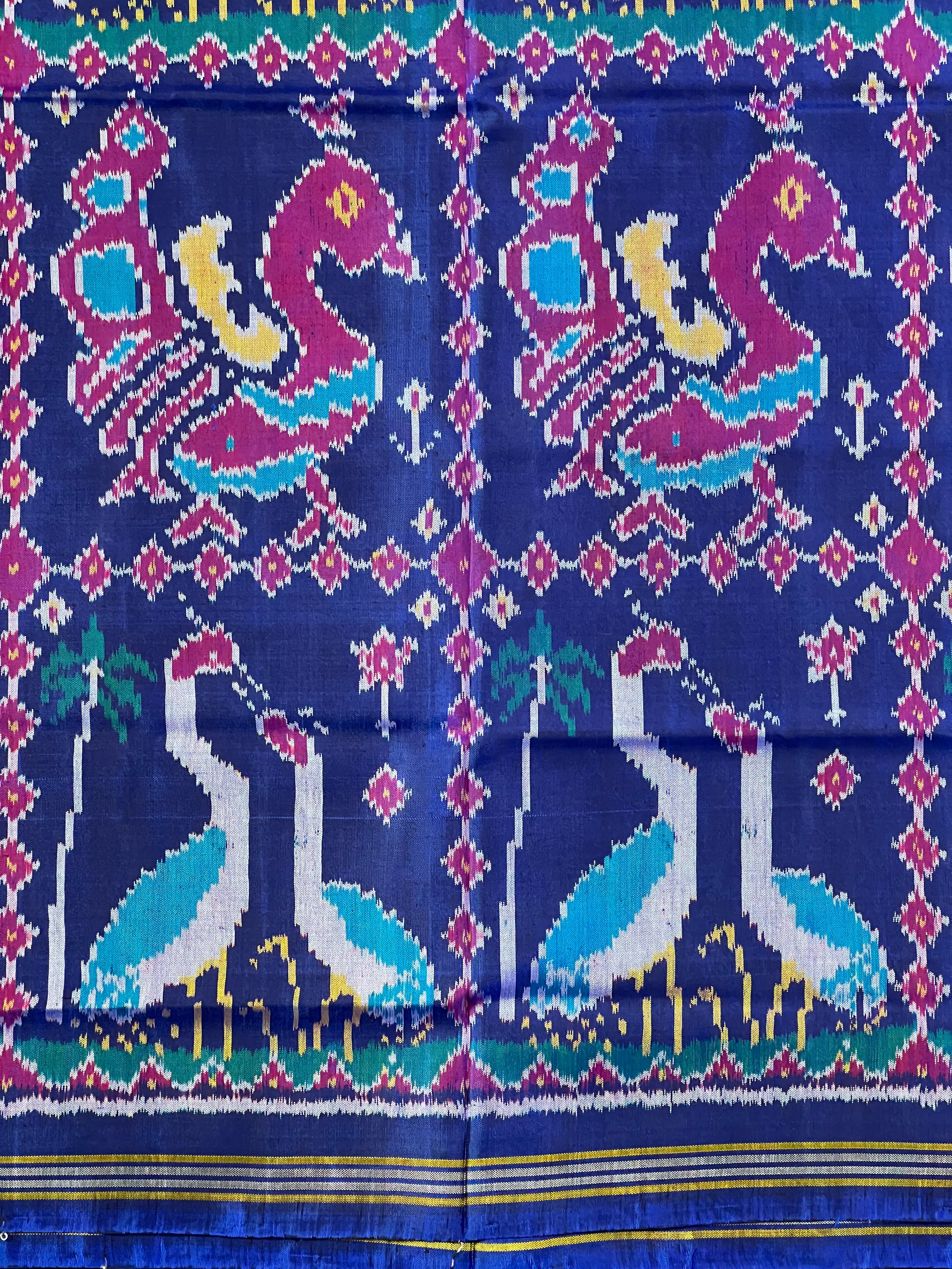 Big Motif Traditional Handwoven Patola Silk Saree