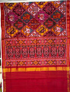 Big Motifs Design Handwoven Patola Silk Saree