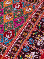 Twill Weaving Handwoven Patola Silk Saree