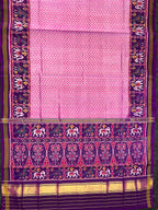 Laheriya Design Handwoven Patola Silk Saree