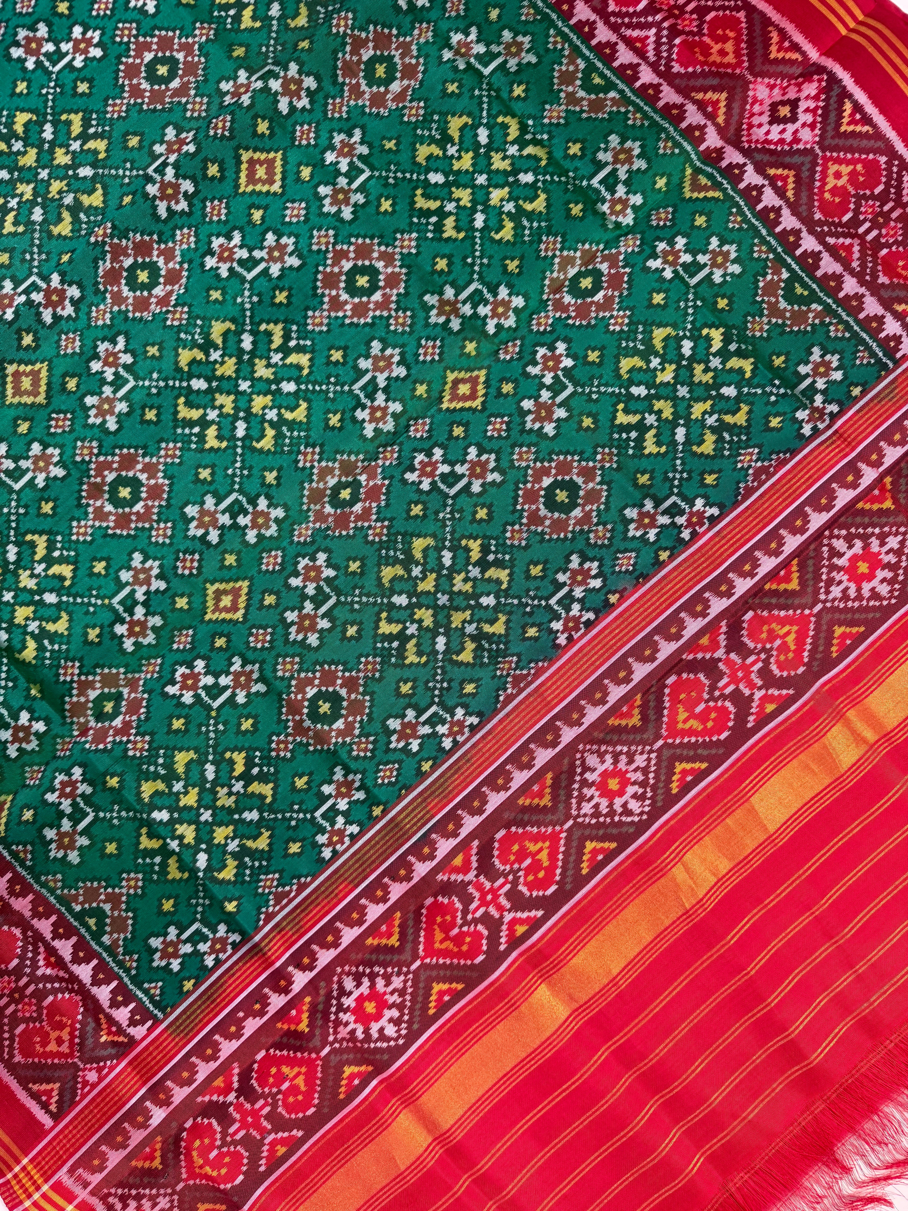 Navratna Traditional Design Handwoven Patola Dupatta