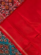 Navratna-Manekchowk Traditional Design Handwoven Patola Silk Saree