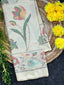 Off-White Exclusive Flower Design Handwoven Patola Silk Saree