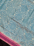 Sky Blue With Exclusive Pallu Design Handwoven Patola Silk Saree