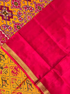 Typical Narikunj Traditional Design Handwoven Patola Silk Saree