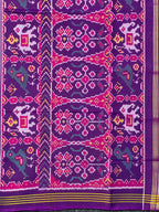 Laheriya Design Handwoven Patola Silk Saree