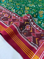 Small Motif Design Handwoven Patola Silk Saree