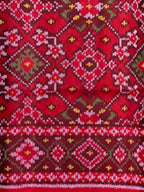 Navratna Traditional Design Handwoven Patola Silk Saree