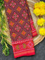 Pan Chanda Traditional Design Handwoven Patola Silk Saree