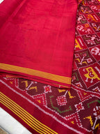 Narikunj Design Handwoven Patola Silk Saree