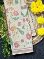 Peacock Design with Exclusive Pallu Handwoven Patola Silk Saree