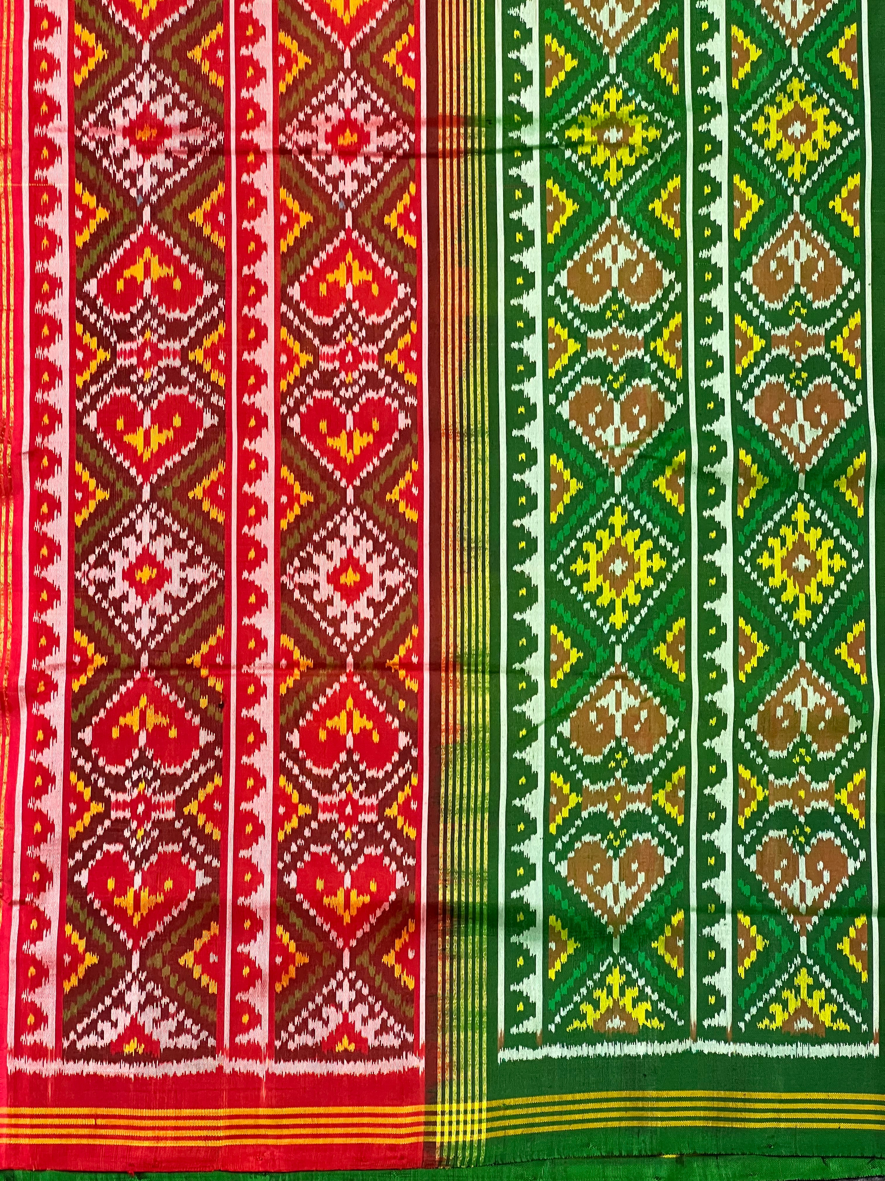 Ganga-Jamuna Traditional Handwoven Patola Silk Saree