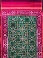Green Manekchowk Traditional Design Handwoven Patola Dupatta