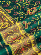 Navratna Traditional Design Handwoven Patola Silk Saree