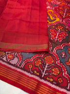 Big Motifs Design Handwoven Patola Silk Saree