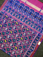 Typical Narikunj Design Handwoven Patola Silk Saree