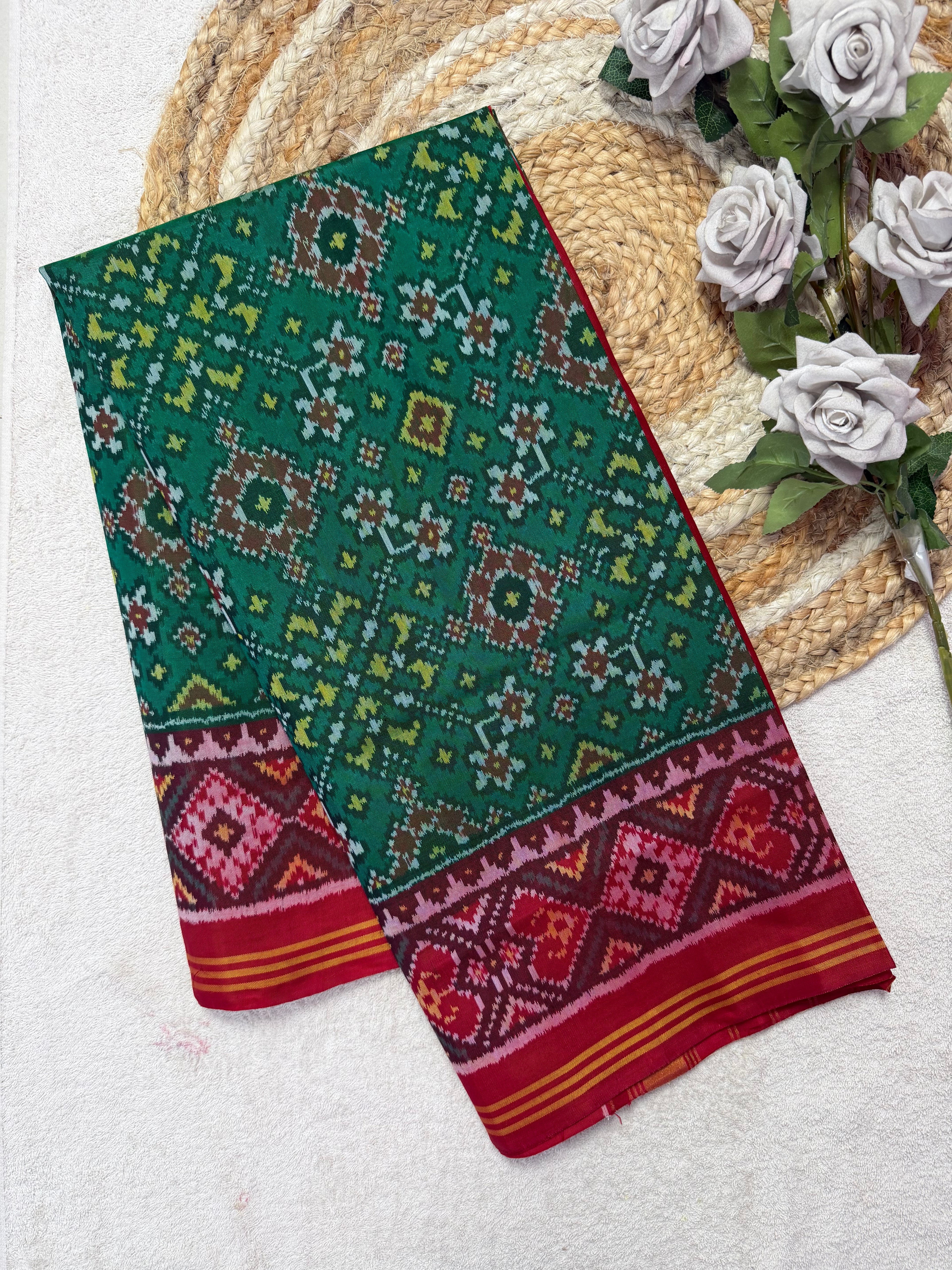 Navratna Traditional Design Handwoven Patola Dupatta