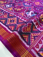 Small Motif Design Handwoven Patola Silk Saree