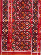 Handwoven Patola Silk Saree Elephant & Perrot Designer