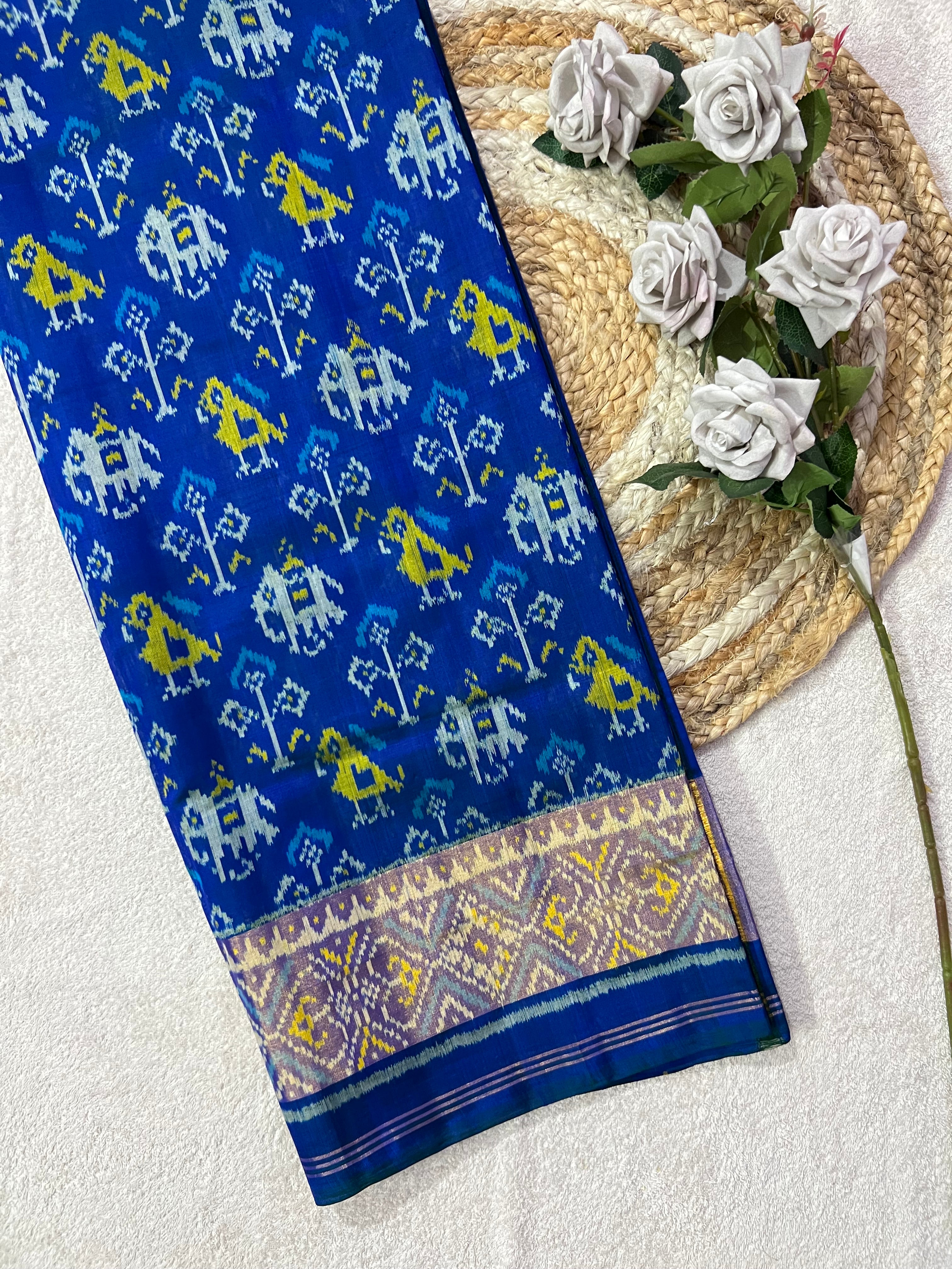 Traditional Design Handwoven Patola Silk Saree