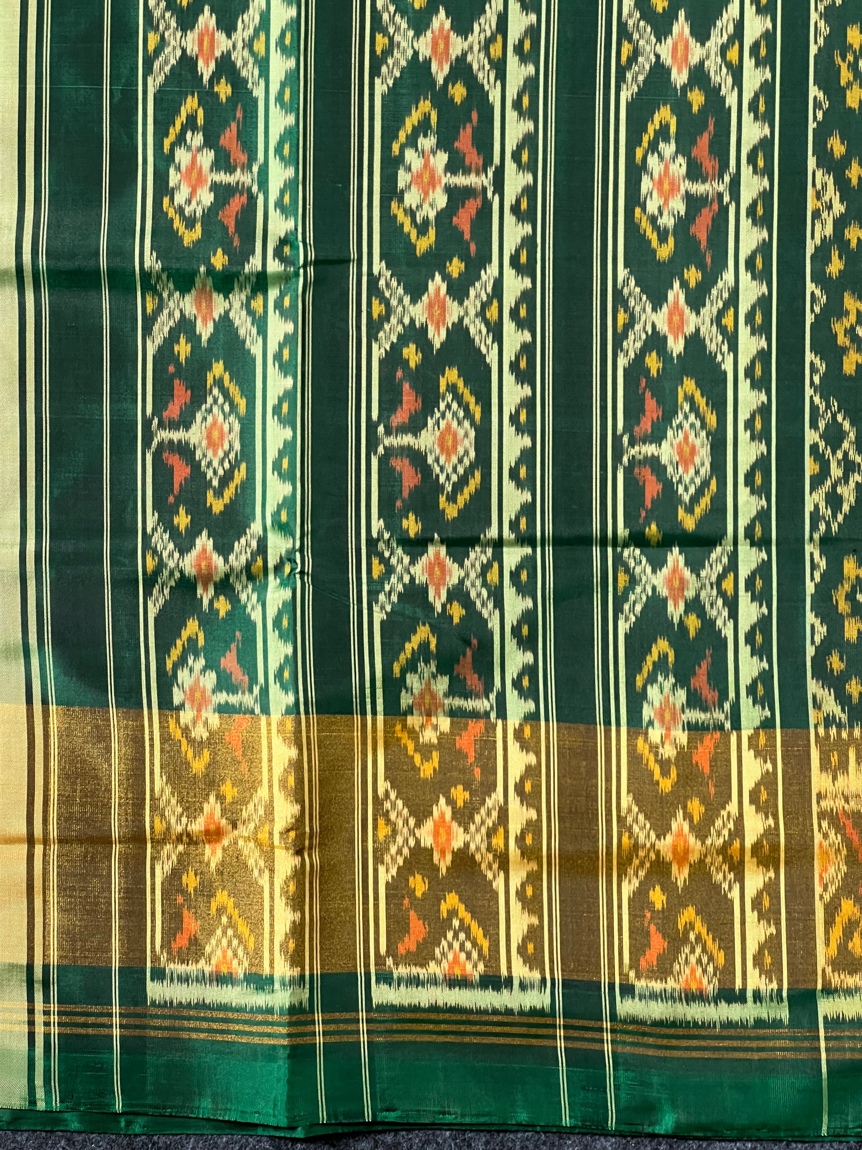 Fusion Design Handwoven Patola Silk Saree