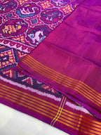 Small Motif Design Handwoven Patola Silk Saree