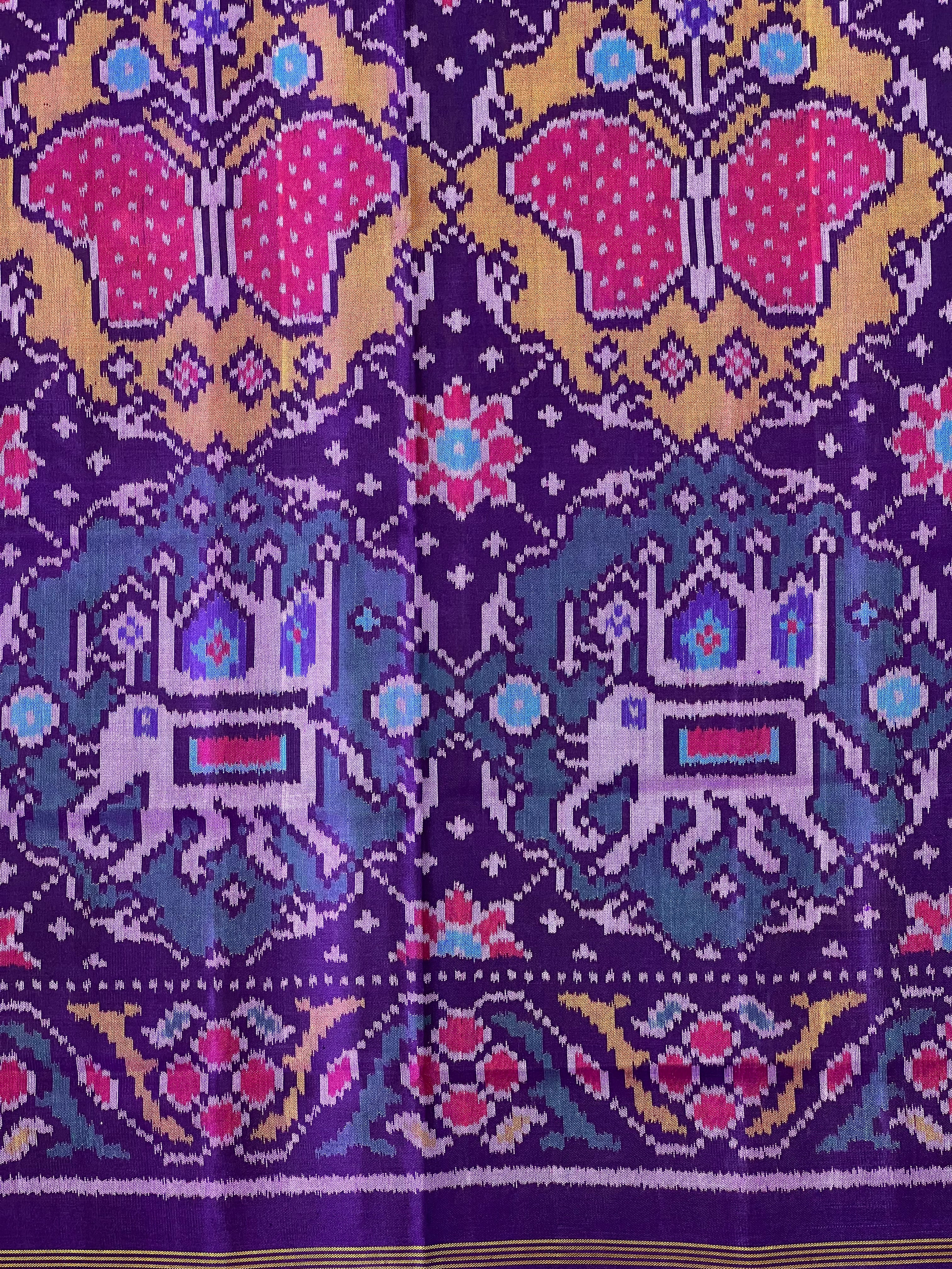 Exclusive Big Motif Design Handwoven Patola Dupatta