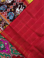 Twill Weaving Handwoven Patola Silk Saree