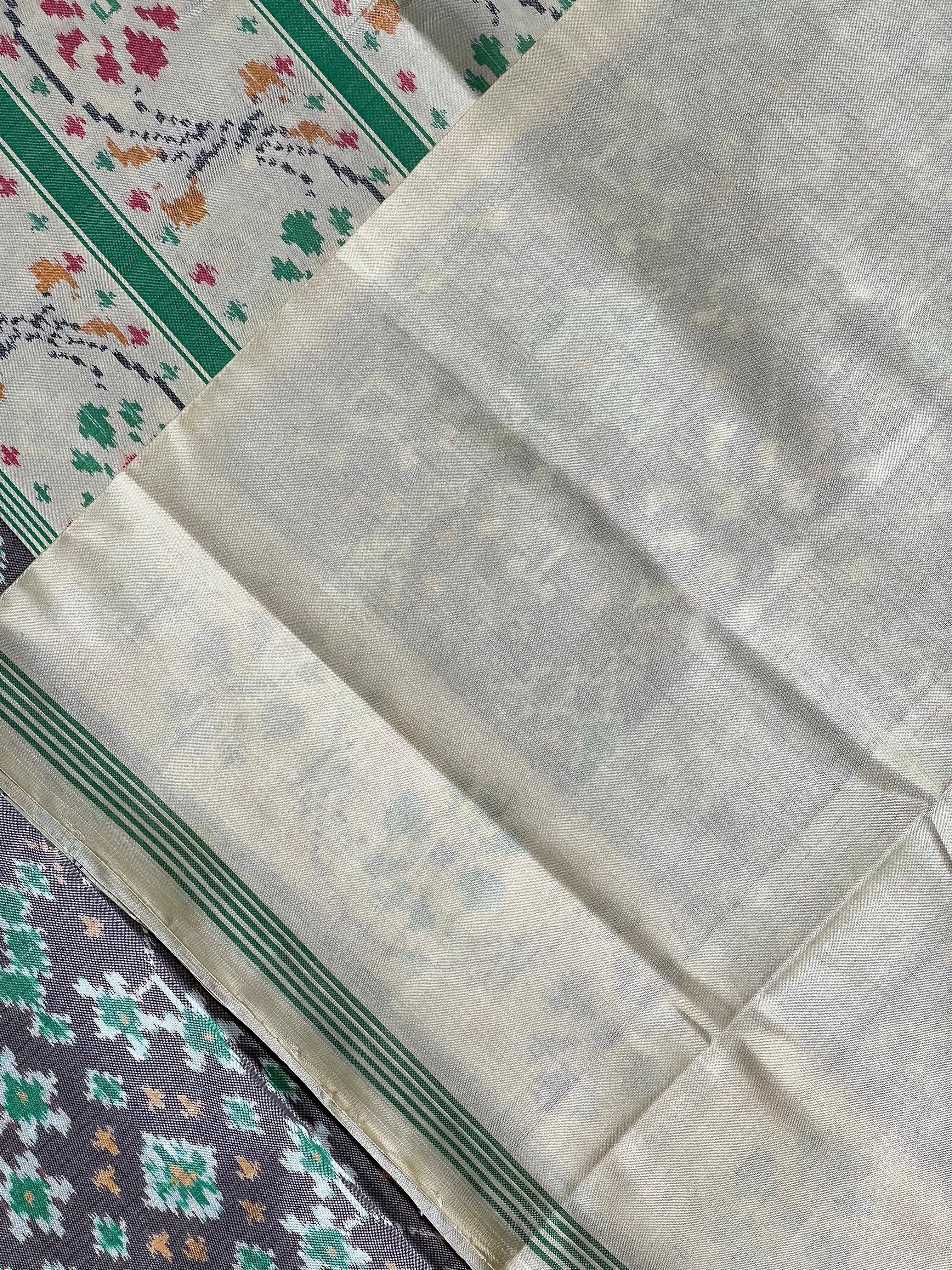 Navratna Traditional Design Handwoven Patola Silk Saree