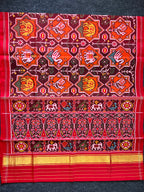 Orange Exclusive Design Handwoven Patola Silk Saree