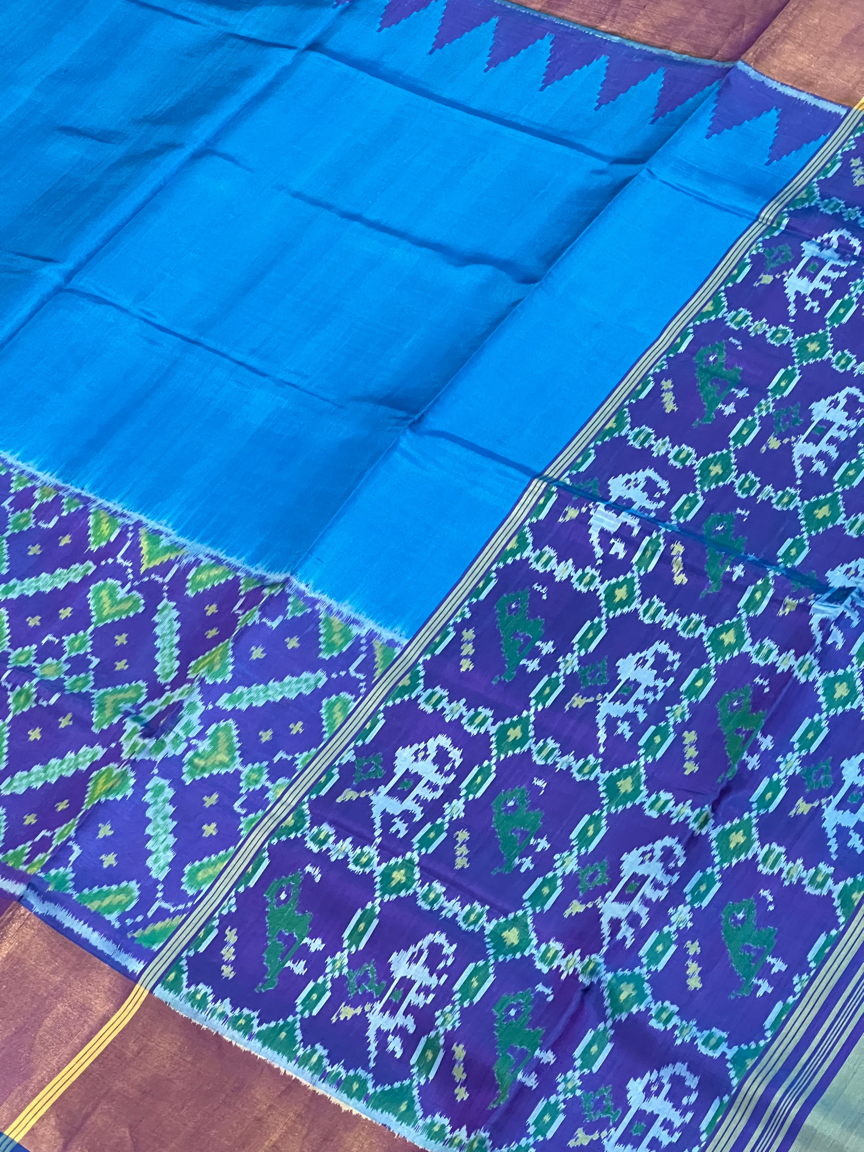 Skirt Border Design Handwoven Patola Silk Saree