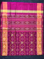 Navratna With Elephant Design Handwoven Patola Silk Saree