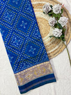 Small Butti Design Handwoven Patola Silk Saree