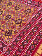 Yellow Navratna Traditional Design Handwoven Patola Silk Saree