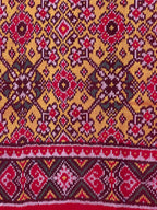 Yellow Navratna Traditional Design Handwoven Patola Silk Saree