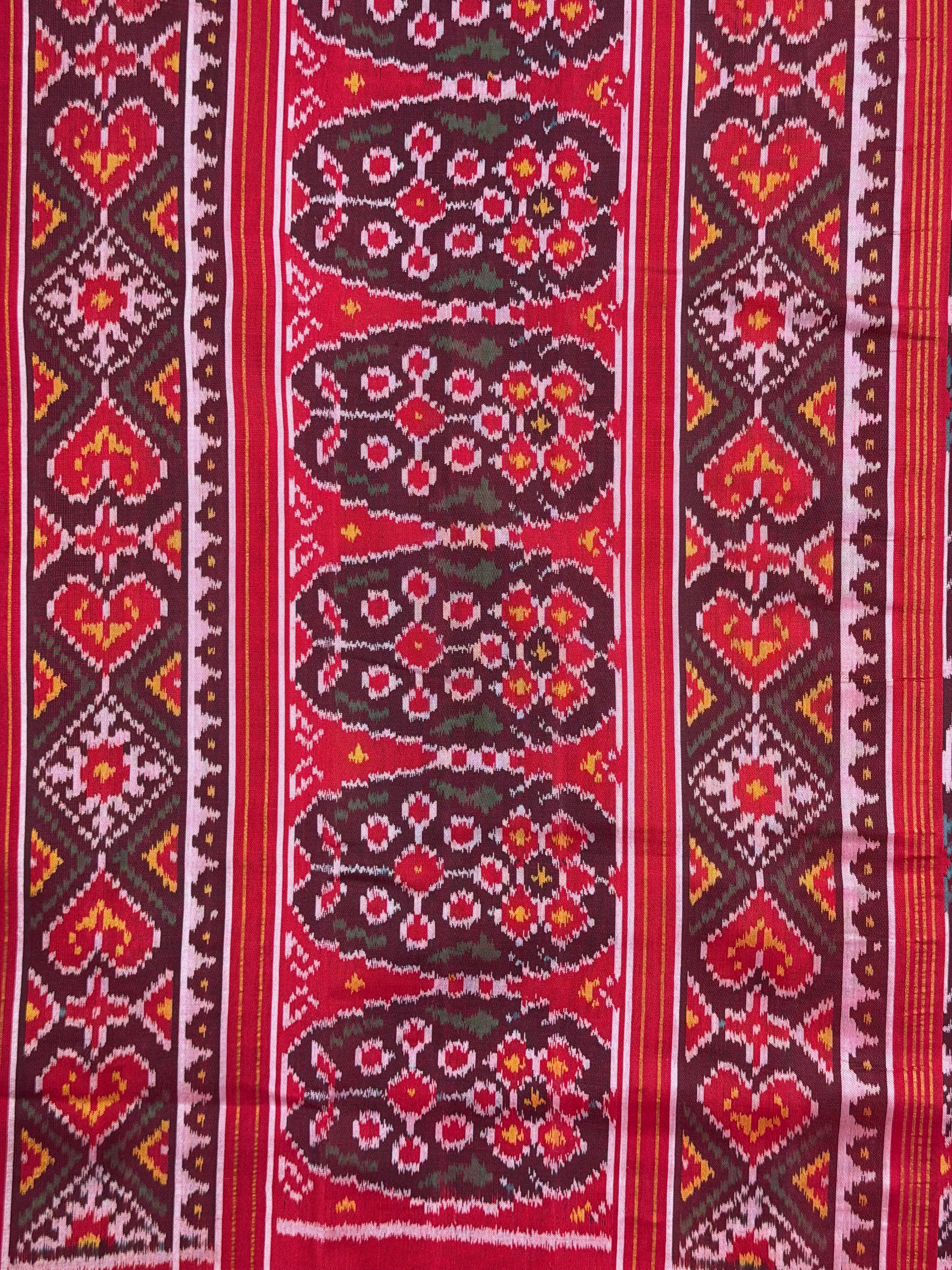 Exclusive Motif Design Handwoven Patola Silk Saree