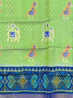Elephant-Parrot Design Handwoven Patola Silk Saree