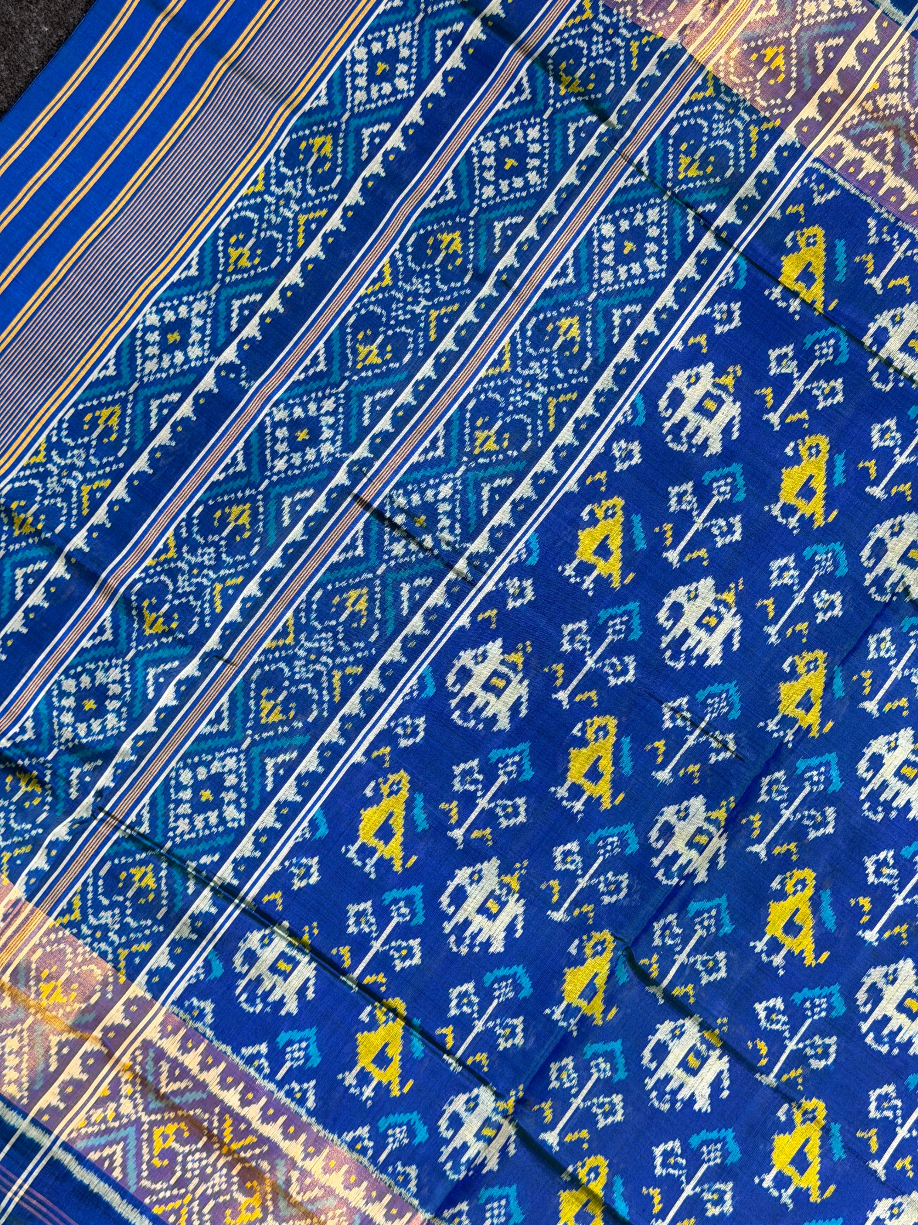 Traditional Design Handwoven Patola Silk Saree