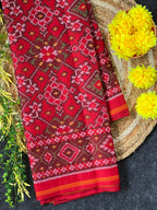 Navratna Traditional Design Handwoven Patola Silk Saree