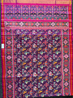 Laheriya Type Motif Design Handwoven Patola Silk Saree