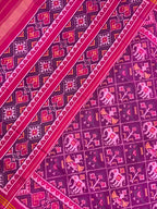 Narikunj Traditional Design Handwoven Patola Silk Saree