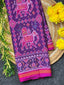 Elephant Motif Design Handwoven Patola Silk Saree