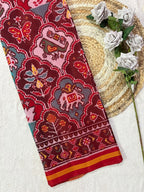 Motifs Traditional Design Handwoven Patola Silk Saree