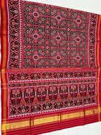 Navratna-Manekchowk Design Handwoven Patola Silk Saree