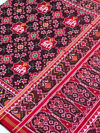 Elephant Design Handwoven Patola Silk Saree